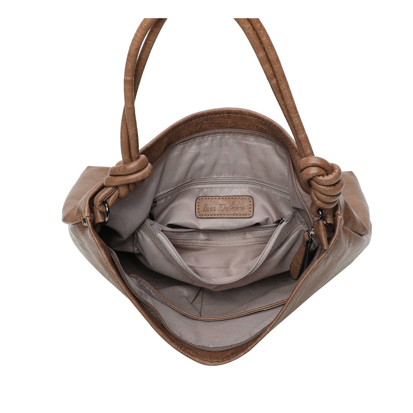 INES DELAURE - Soft tote bag carried on the shoulder or crossed